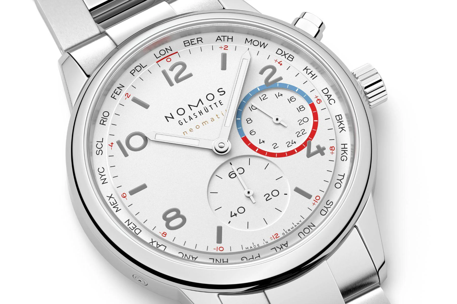 NOMOS Worldtimer White
