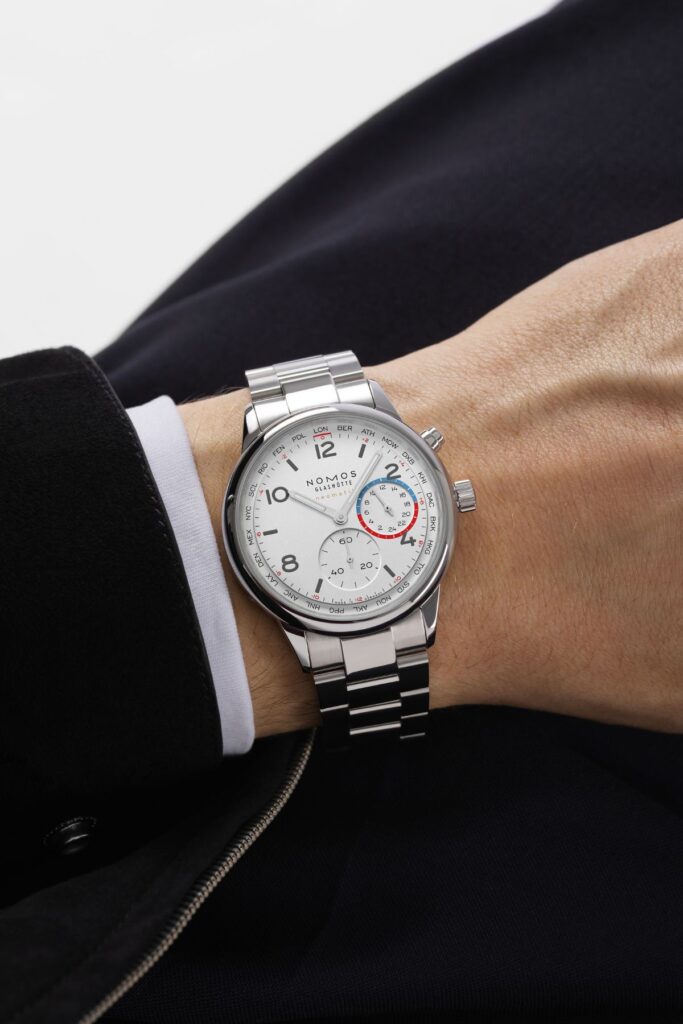 NOMOS Club Sport neomatik Worldtimer white