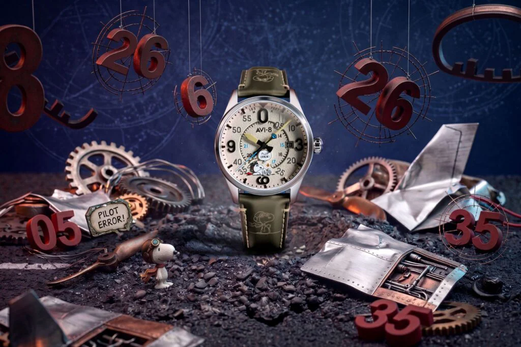 AVI-8 Spitfire Smith Automatic Snoopy Peanuts Flying Ace Pilot Error Limited Edition