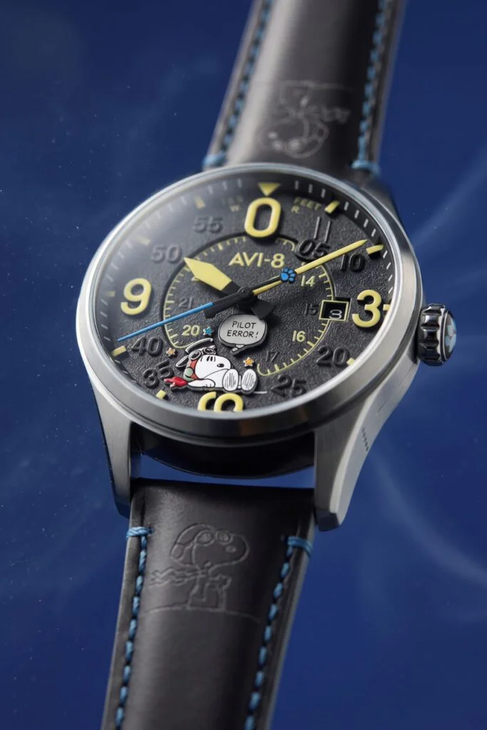 AVI-8 Spitfire Smith Automatic Snoopy Peanuts Flying Ace Pilot Error Limited Edition