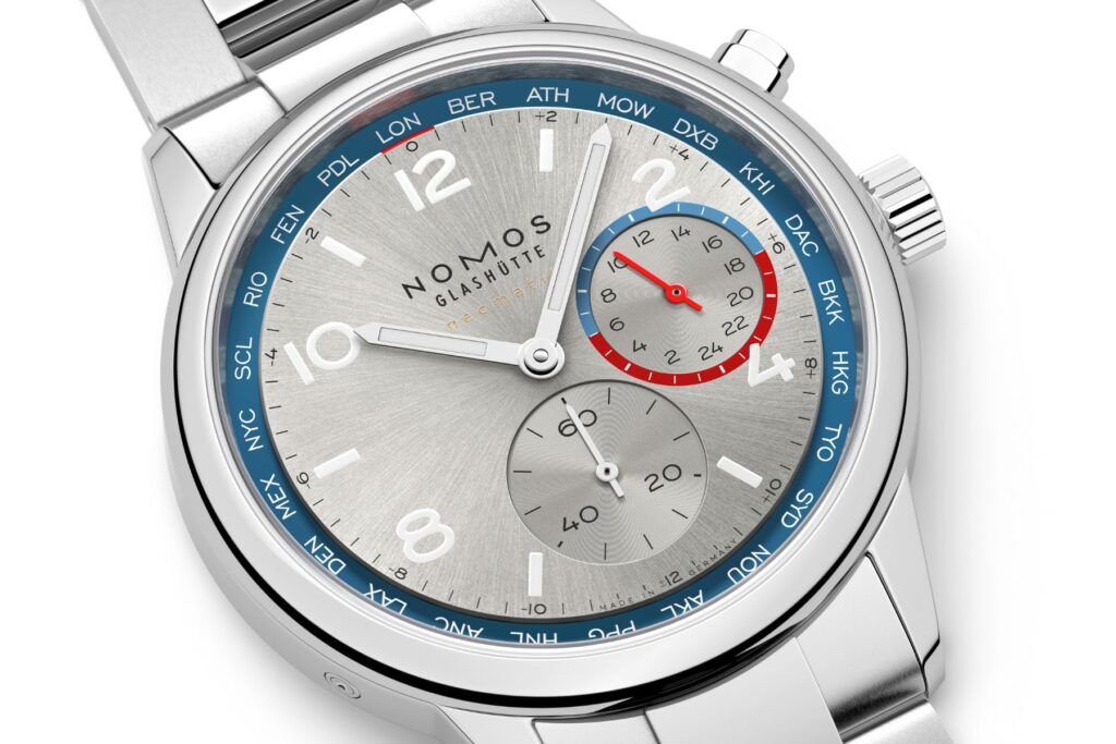 NOMOS Club Sport neomatik Worldtimer Silver
