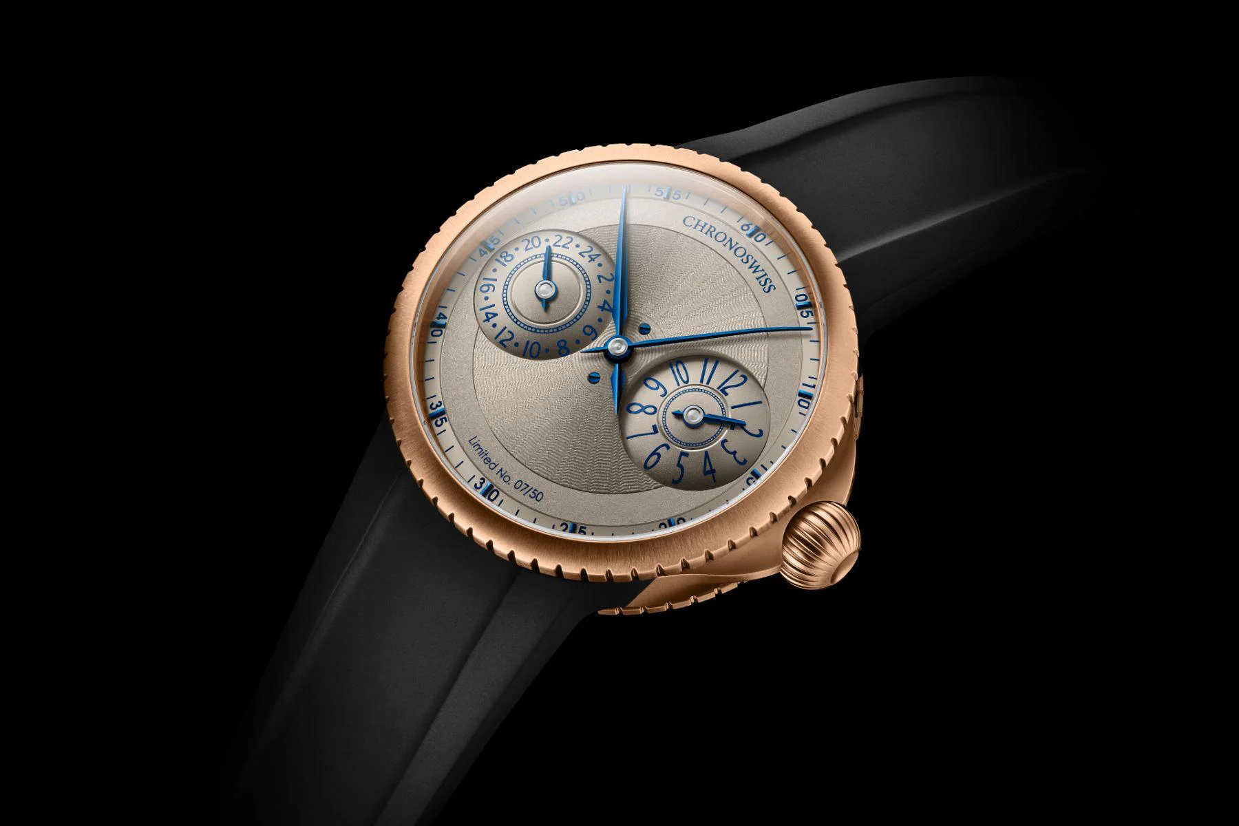 Chronoswiss Pulse GMT Frosted Guilloche Gold