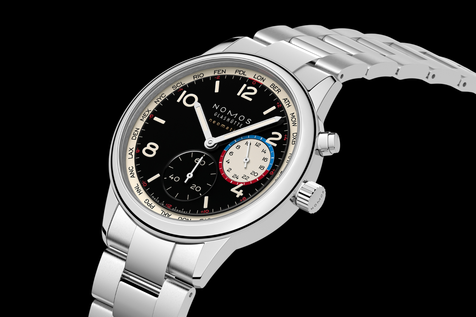 NOMOS Club Sport neomatik Worldtimer dark