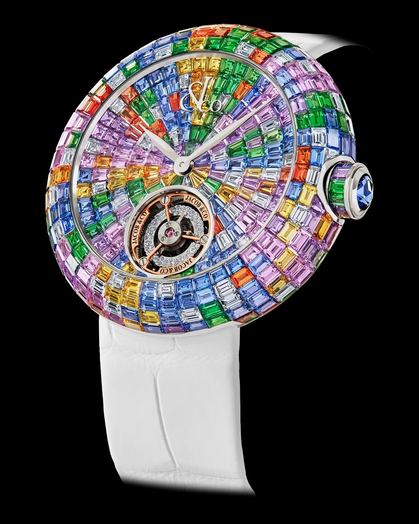 Jacob & Co. Brilliant Flying Tourbillon Baguette Pastel Arlequino