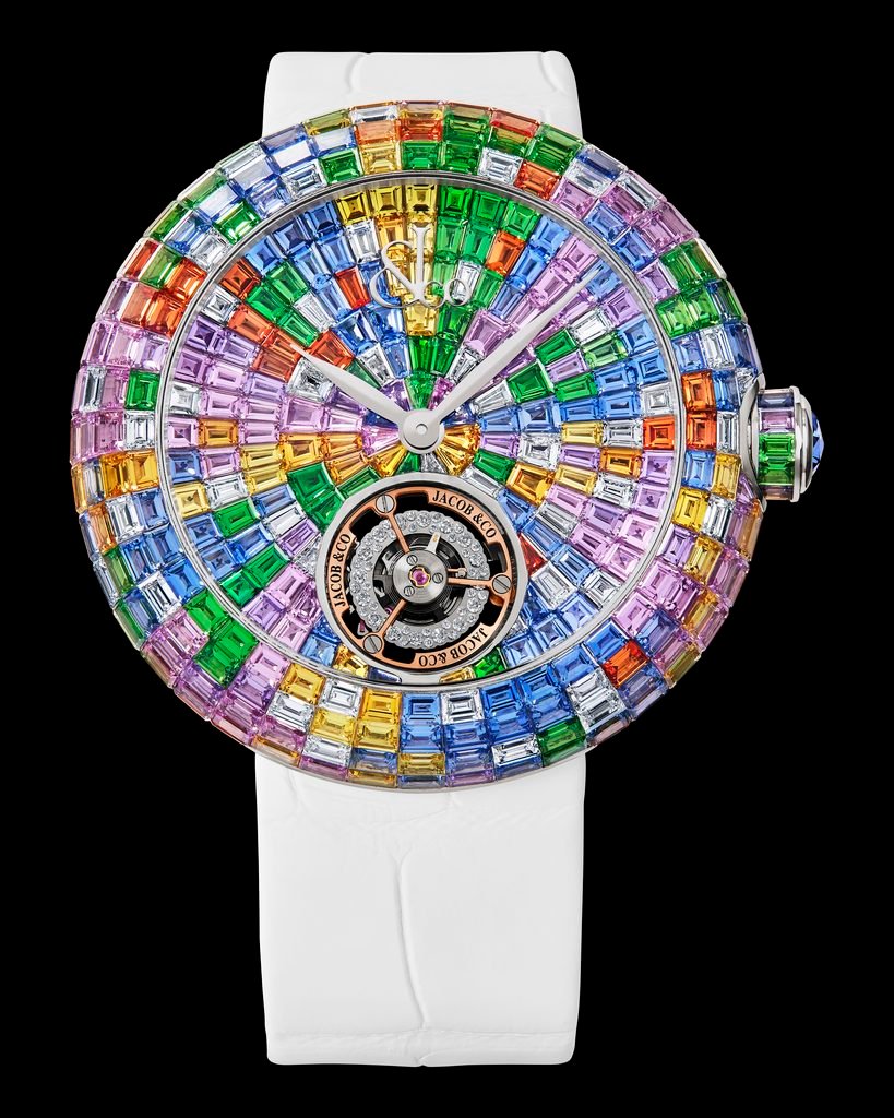 Jacob & Co. Brilliant Flying Tourbillon Baguette Pastel Arlequino